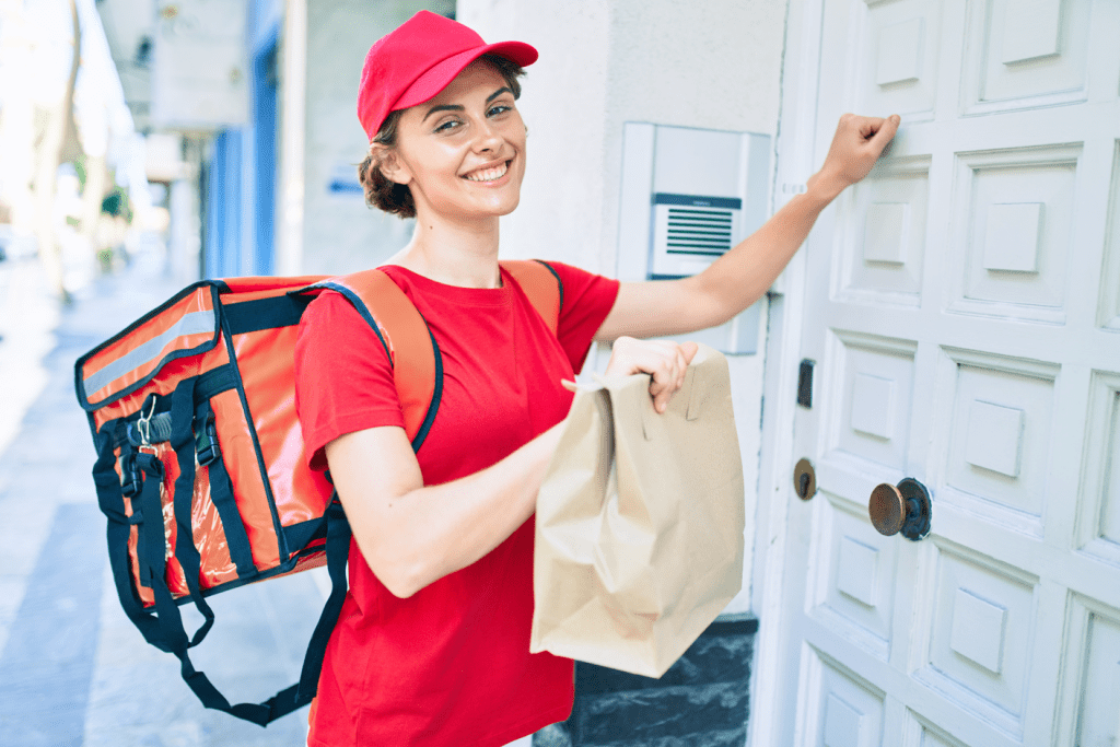 An incoming senior in high school doing deliveries for a gig economy service - one of the possible summer jobs for teens available in 2025.